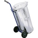 Trolley for ash and waste buckets MEVA 110L, blue Trolley for ash and waste buckets MEVA 110L, blue