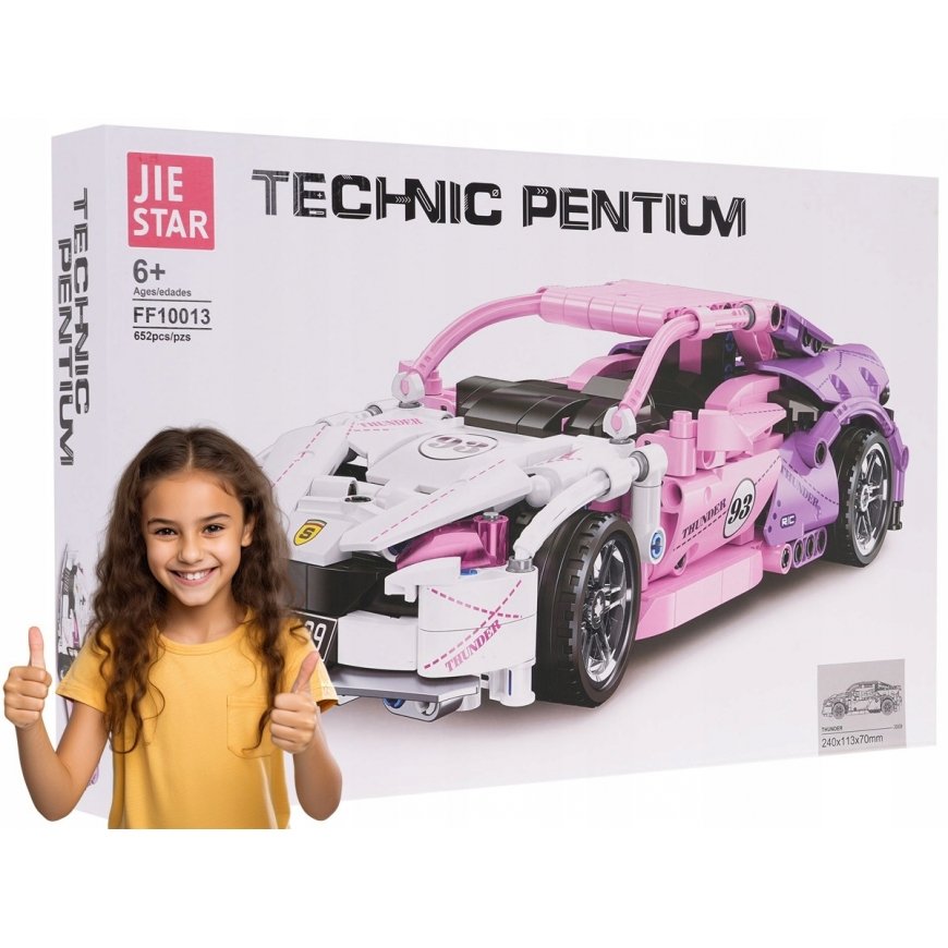 Jie Star Sports Car Building Blocks Set 652pcs