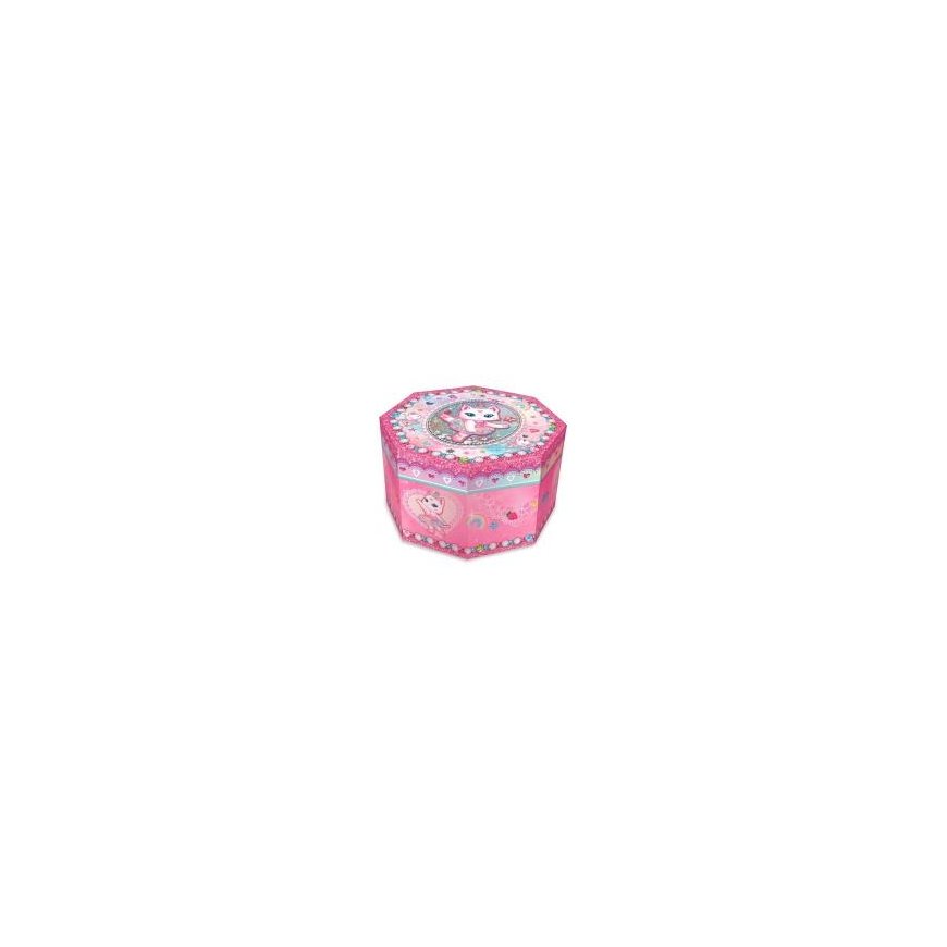 Pecoware octagonal music box - Cat ballerina – 2