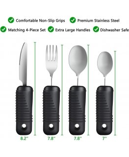 Curved spoon for left-handed person