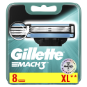 Skustuvo galvutės Gillette MACH3, 8 vnt. Skustuvo galvutės Gillette MACH3, 8 vnt.