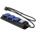 Orno Przedłużacz warztatowy bryzgoszczelny with switch IP44, 3 gniazda 2P+Z IP44, przewód gumowy, H05RR-F 3x1,5mm?, 3m Orno Przedłużacz warztatowy bryzgoszczelny with switch IP44, 3 gniazda 2P+Z IP44, przewód gumowy, H05RR-F 3x1,5mm?, 3m