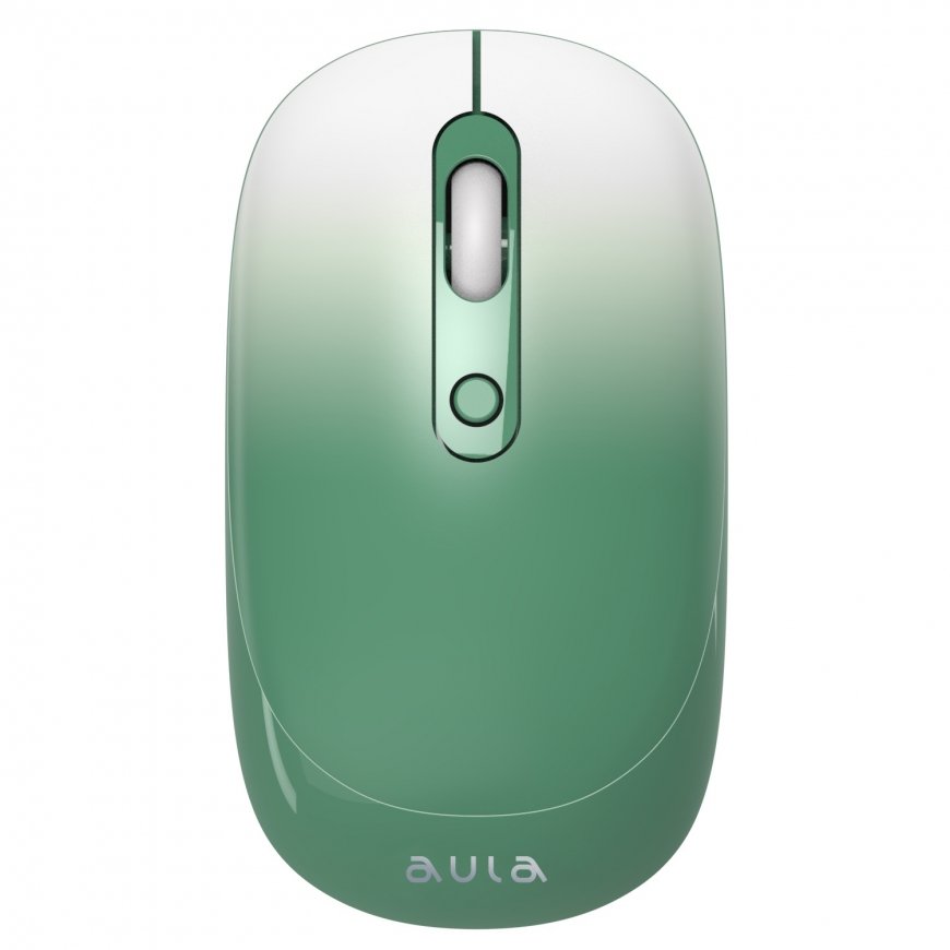 Aula AM207 2.4G Wireless Mouse with 4 buttons 800-1900dpi Green