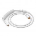 Glorious GMMK tinuma kabelis Ghost White, spirālveida kabelis, USB-C/USB-A — balts Glorious GMMK tinuma kabelis Ghost White, spirālveida kabelis, USB-C/USB-A — balts