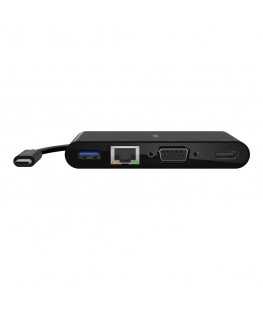 Belkin AVC005BTBK kannettavien tietokoneiden telakka ja porttitoistin Langallinen USB 3.2 Gen 1 (3.1 Gen 1) Type-C musta