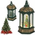 Led lantern christmas tree decoration with glitter Led lantern christmas tree decoration with glitter