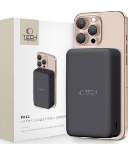TECH-PROTECT PB12 LIFEMAG MAGSAFE POWER BANK 20000MAH BLACK