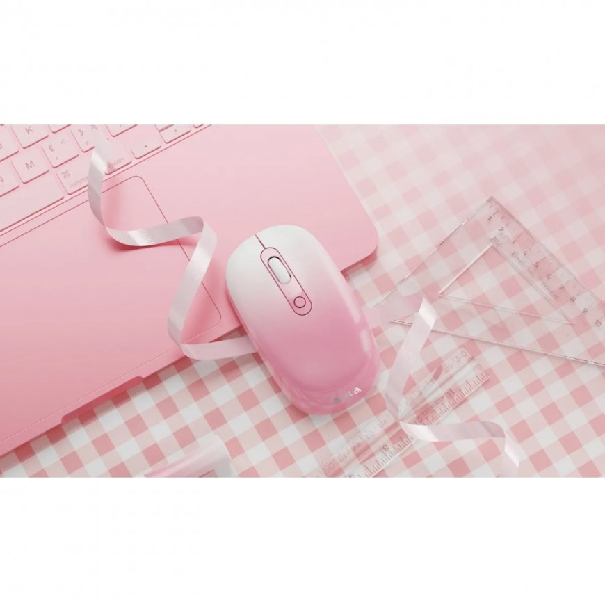 Aula AM207 2.4G Wireless Mouse with 4 buttons 800-1900dpi Pink – 3