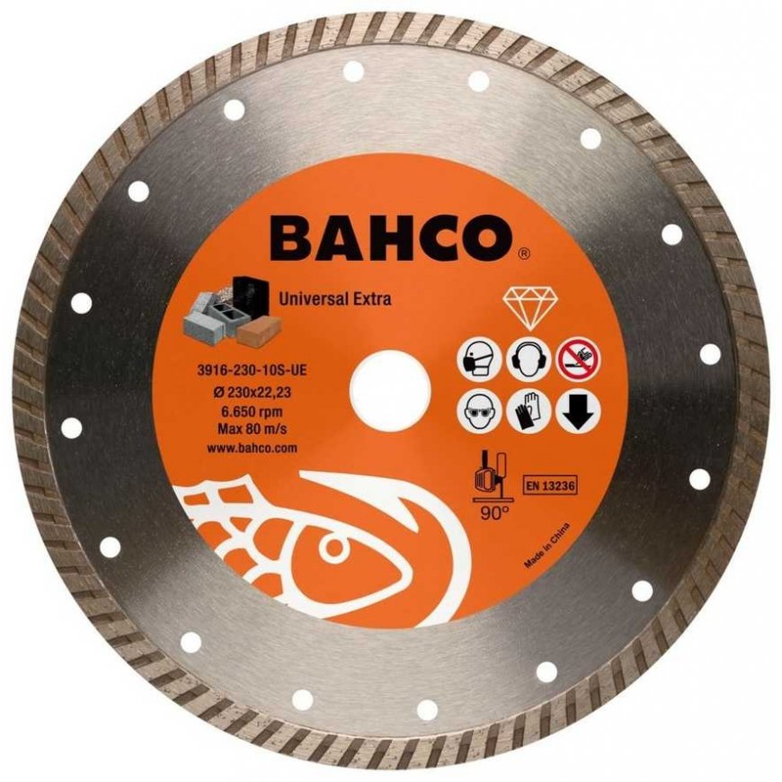 Deimantinis diskas betonui, turbo, Bahco 230x3,2x22,23mm