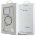 Apple iPhone 16 Pro Max Guess IML Flowers Wreath MagSafe (GUHMP16XHFWFCK) phone case black color Apple iPhone 16 Pro Max Guess IML Flowers Wreath MagSafe (GUHMP16XHFWFCK) phone case black color