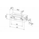 Elektrozaczep BIRA symetryczny ES1-001 12V AC/DC podstawowy Elektrozaczep BIRA symetryczny ES1-001 12V AC/DC podstawowy
