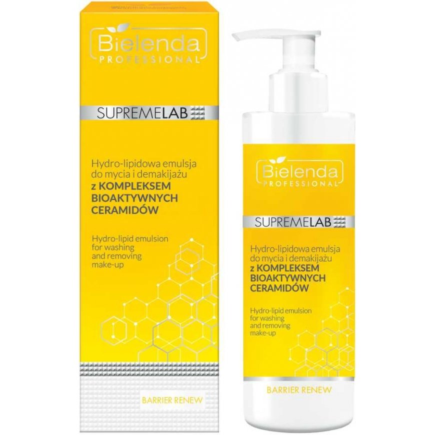 BIELENDA PROFESSIONAL Supremelab Barrier Renew Hydro-lipidowa Emulsja do mycia i demakijażu twarzy 200 ml