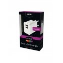 Grixx Power Adapter 220V White Dual USB A Grixx Power Adapter 220V White Dual USB A