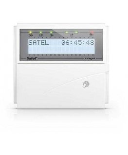 SATEL Manipulator LCD (white illumination, czytnik kart zbliżeniowych 125 kHz) INT-KLCDR-W