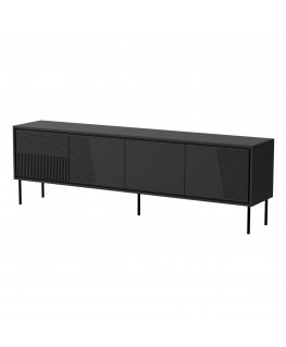 Cama RTV cabinet ABI 4D 200x38x62 black matt