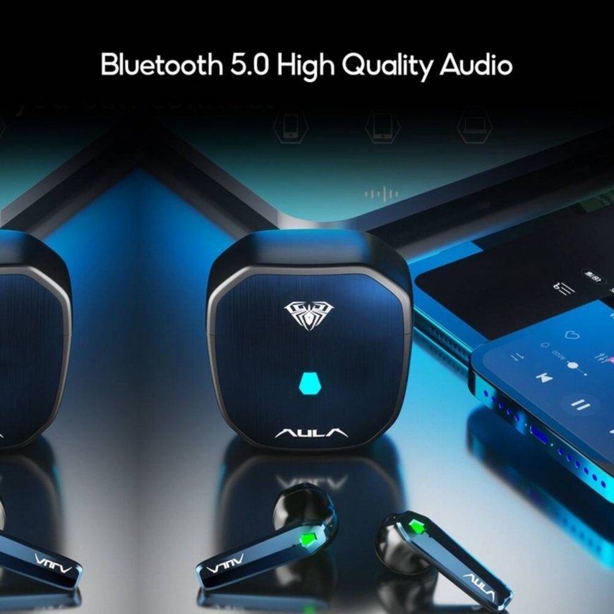 Aula F101 TWS Gaming Stereo Bluetooth 5.0 Wireless Hi-Fi Headset – 5