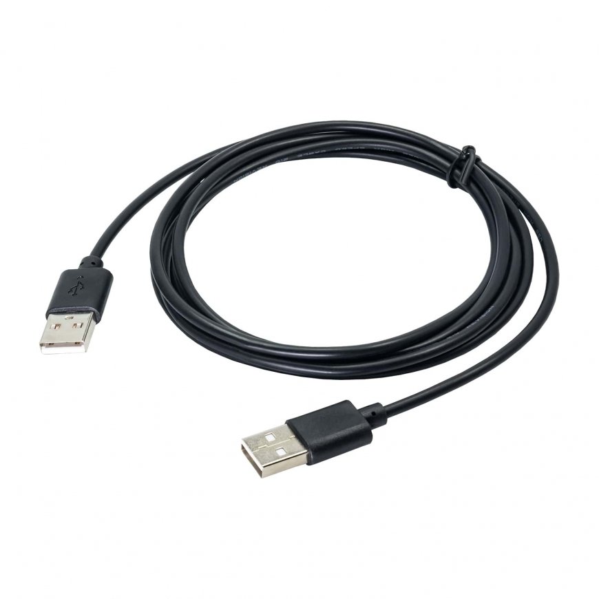 Akyga AK-USB-11 USB-kaapeli USB 2.0 1,8 m USB A 2 x USB A musta