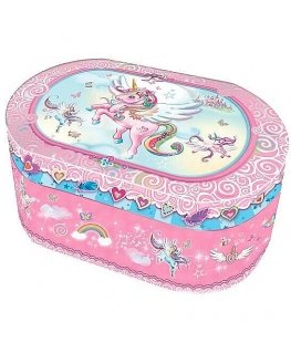 Pecoware Oval music box - Unicorn
