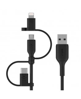 Belkin BOOST CHARGE USB cable 1 m USB A USB C/Micro-USB B/Lightning Black