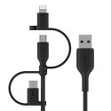 Belkin BOOST CHARGE USB-kaabel 1 m USB A USB C/Micro-USB B/Lightning Must Belkin BOOST CHARGE USB-kaabel 1 m USB A USB C/Micro-USB B/Lightning Must