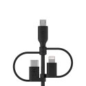 Belkin BOOST CHARGE USB cable 1 m USB A USB C/Micro-USB B/Lightning Black Belkin BOOST CHARGE USB cable 1 m USB A USB C/Micro-USB B/Lightning Black