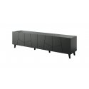 Cama RTV spintelė ETNA 200x42x52 juoda matinė Cama RTV spintelė ETNA 200x42x52 juoda matinė