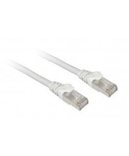Sharkoon Patchkabel SFTP, RJ-45, mit Cat.7a Rohkabel (baltas, 1 Meter)