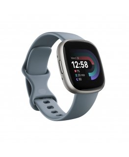 Fitbit Versa 4 Digitaalinen Kosketusnäyttö Platina GPS (satelliitti)