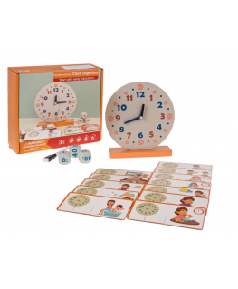 RoGer Double-sided magnetic wooden board + educational accessories 38x38x90cm