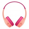 Belkin SoundForm Mini Laisvų rankų įranga Bevielis Su lankeliu Skambučiai / muzika C tipo USB Rožinė