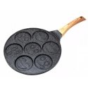 Frying pan for pancakes, aluminum, marble black, Ø26.5cm KINGHof Frying pan for pancakes, aluminum, marble black, Ø26.5cm KINGHof