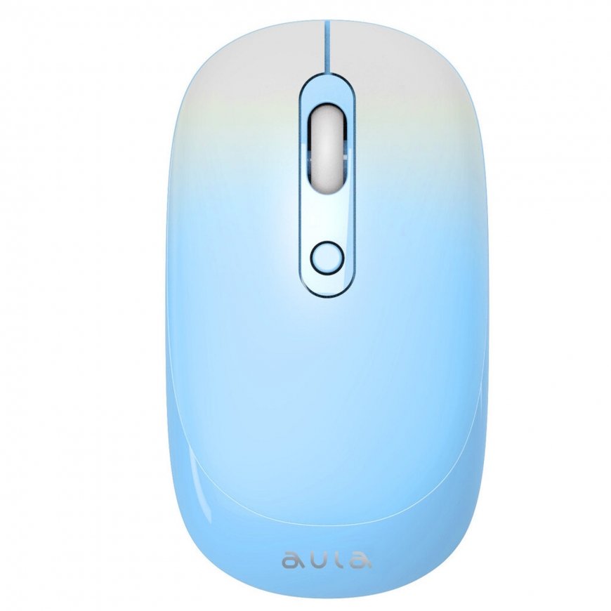 Aula AM207 2.4G Wireless Mouse with 4 buttons 800-1900dpi Blue