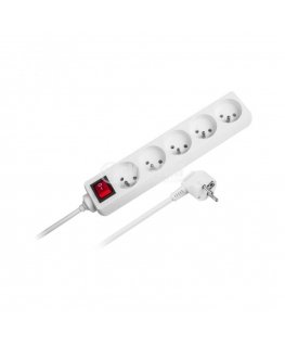 Rebel 5-socket extension cord with switch 5m