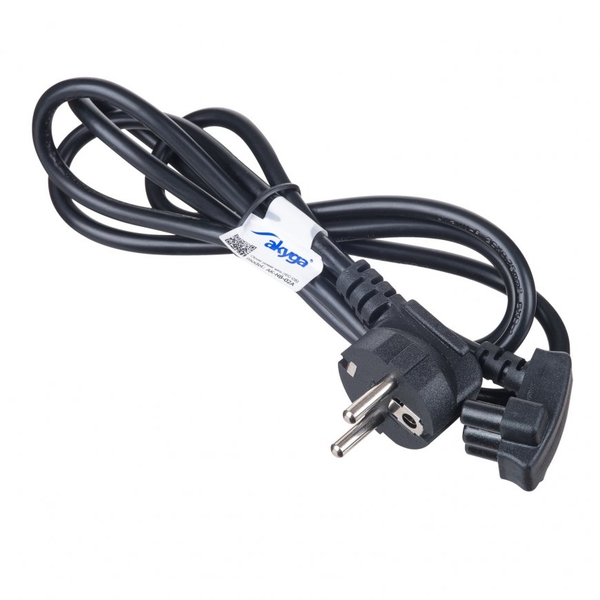 Akyga Power cable for DELL notebook AK-NB-02A CEE 7/7 250V/50Hz 1.5m Черный 1,5 m CEE7/7 Силовая вил