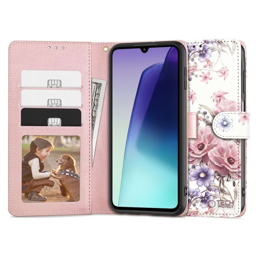 TECH-PROTECT WALLET XIAOMI REDMI 14C | POCO C75 BLOSSOM FLOWER