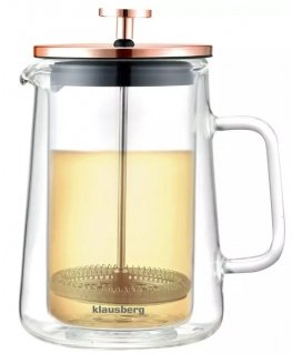 Kohvi/tee kolbmasin, klaas, vase värv, 0,60L Klausberg.