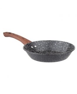 Frying pan deep with a lid with coating Qualum Basic Alto 24 cm AMBITION