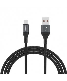 Dudao L3ST USB-A - USB-C 5A Cable 1.2m Braided - Black