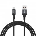 Dudao L3ST USB-A - USB-C 5A Cable 1.2m Braided - Black Dudao L3ST USB-A - USB-C 5A Cable 1.2m Braided - Black
