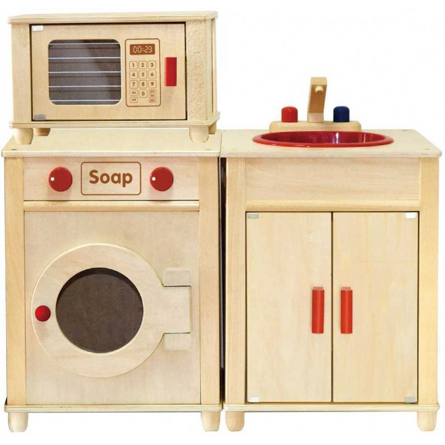Viga Toys Wooden huge kitchen set Natural FSC certified – 5