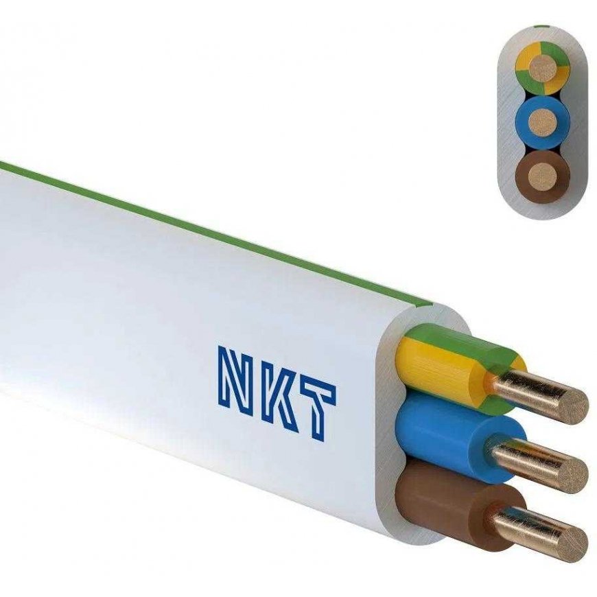 NKT SPÓŁKA AKCYJNA Przewód NKT instal PLUS YDYp 3x2,5 żo 450/750V 100m – 2