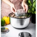 Plieninis dubuo su dangteliu, daugiafunkcis, pilkas, talpa 5l , Plieninis dubuo su dangteliu, daugiafunkcis, pilkas, talpa 5l ,
