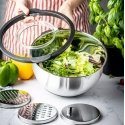 Steel bowl with lid, multifunctional, gray, capacity 5l , KINGHo Steel bowl with lid, multifunctional, gray, capacity 5l , KINGHo