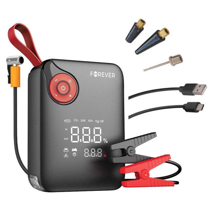 Forever jump starter 4in1 JS-400 7200mAh black-ed