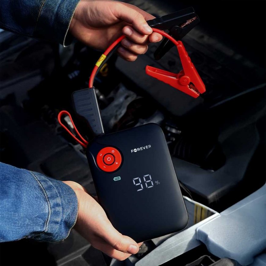 Forever jump starter 4in1 JS-400 7200mAh juodas-red – 4