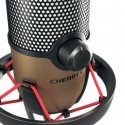 CHERRY UM 9.0 PRO RGB musta, Kupari Pöytämikrofoni