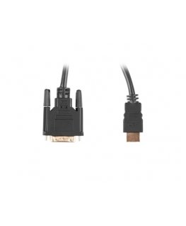 Lanberg CA-HDDV-20CU-0030-BK video kabeļu aksesuārs 3 m HDMI Type A (Standard) DVI-D Melns