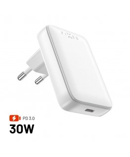 FIXED Slim USB-C Travel Charger, GaN, PD support, 30W