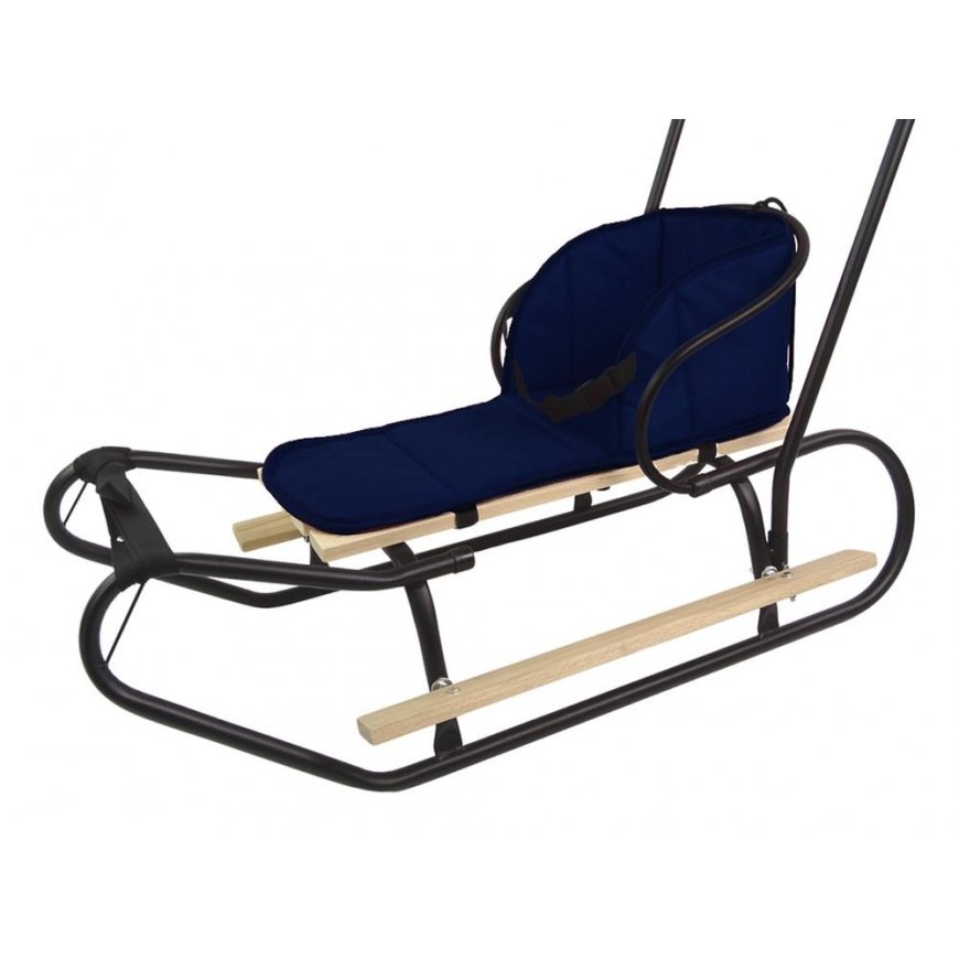 Lean Cars Sled Mattress Soft Three Fasteners Navy Blue