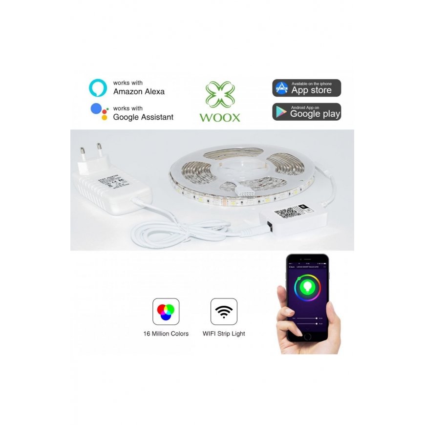 WOOX R5093 smart lighting Smart strip light Wi-Fi 24 W – 4